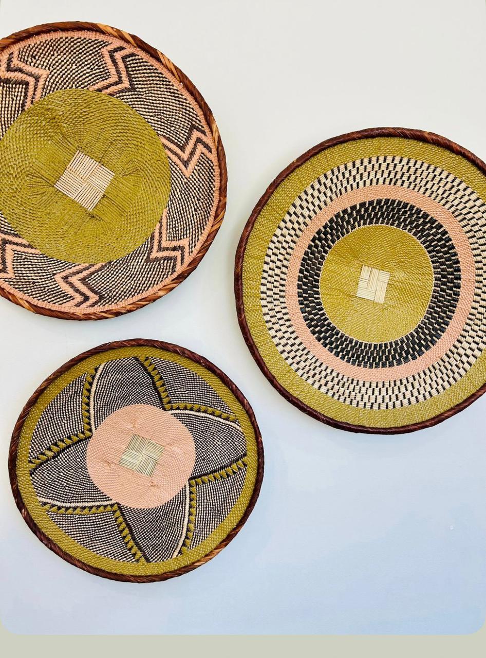 Handwoven African wall baskets — Home Decor collection
