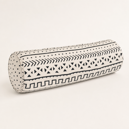 Black & White Mudcloth Bolster