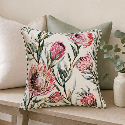 King Protea Cushion 3-styled-grouping
