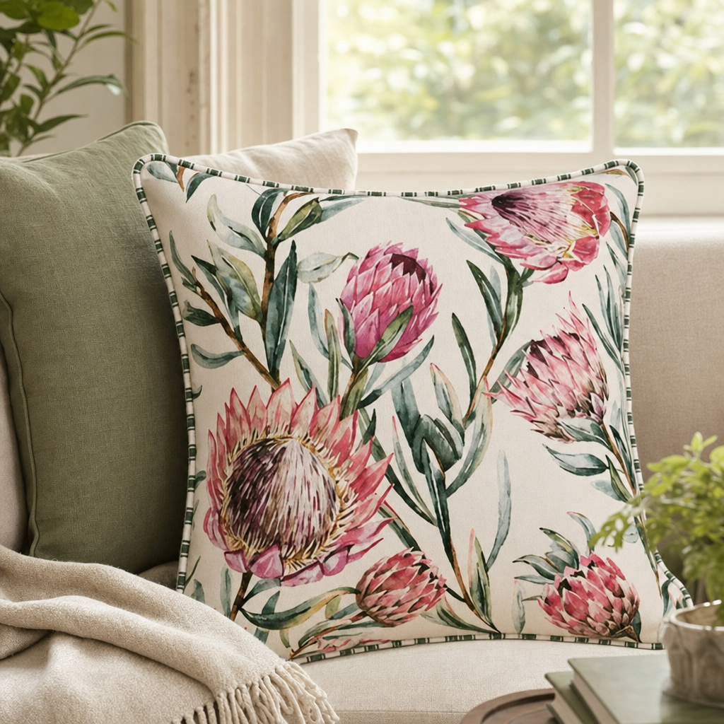 King Protea Cushion 2-lifestyle-sofa