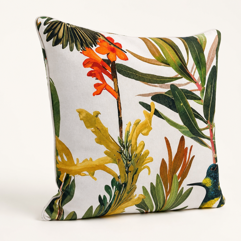 Protea & Sunbird Cushion