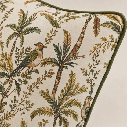 Botanical Escape Cushion fabric detail